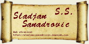 Slađan Sanadrović vizit kartica